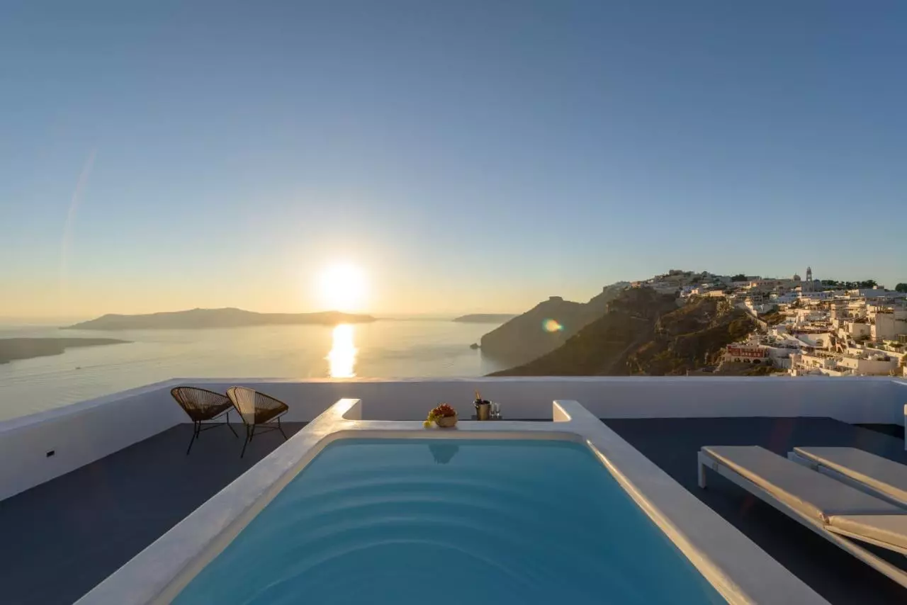 hôtel santorin avec piscine privée