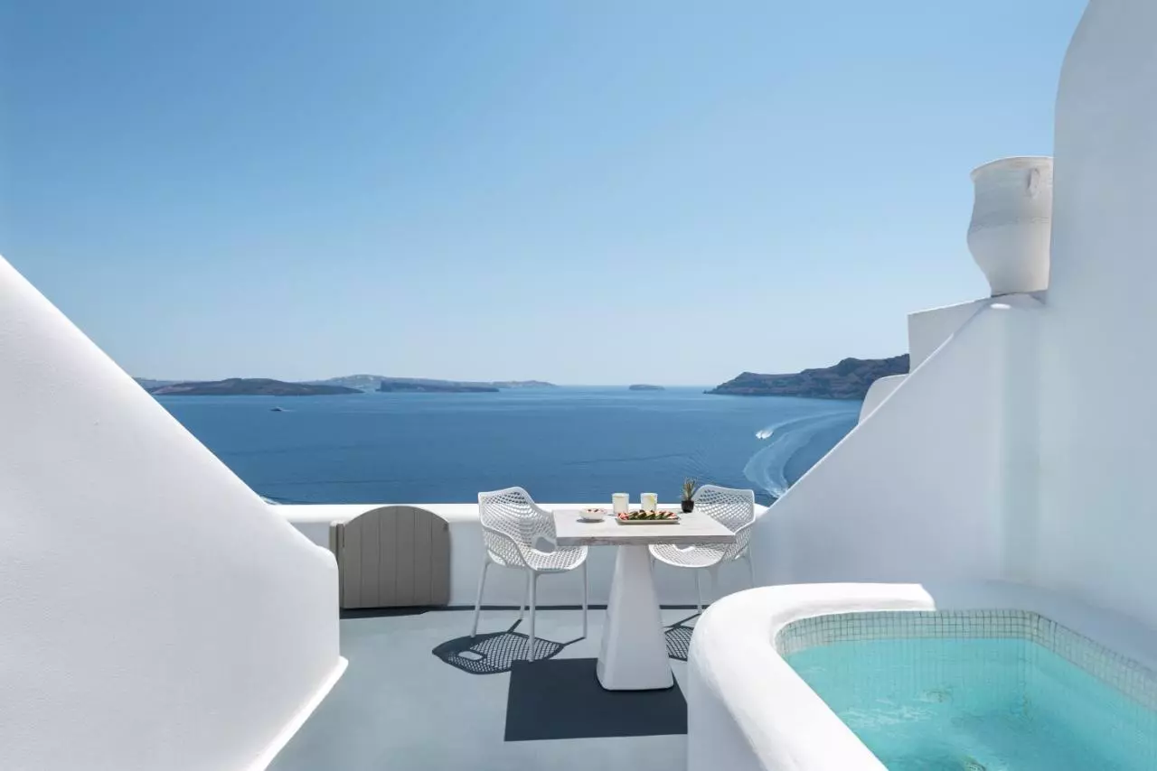 hôtel santorin avec piscine privée