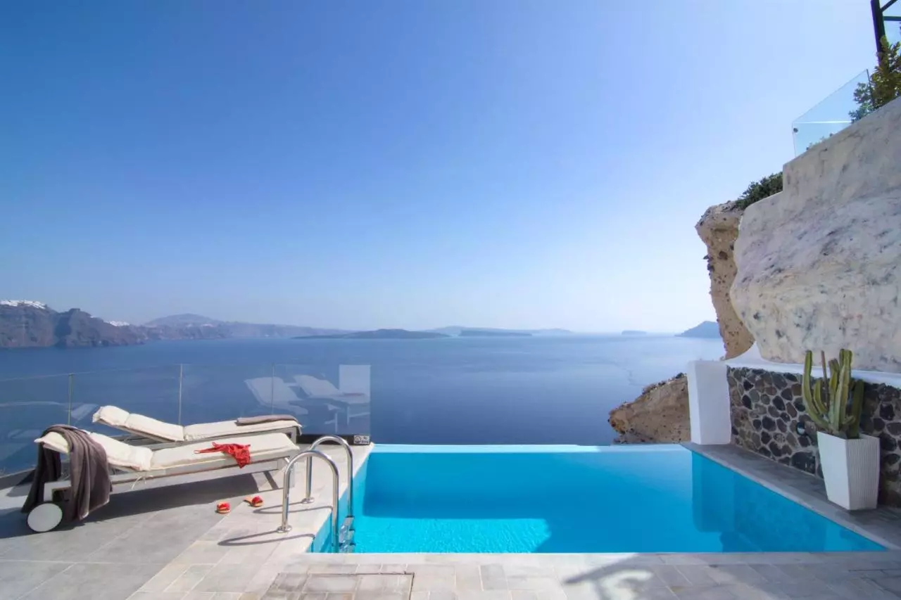 hôtel santorin avec piscine privée