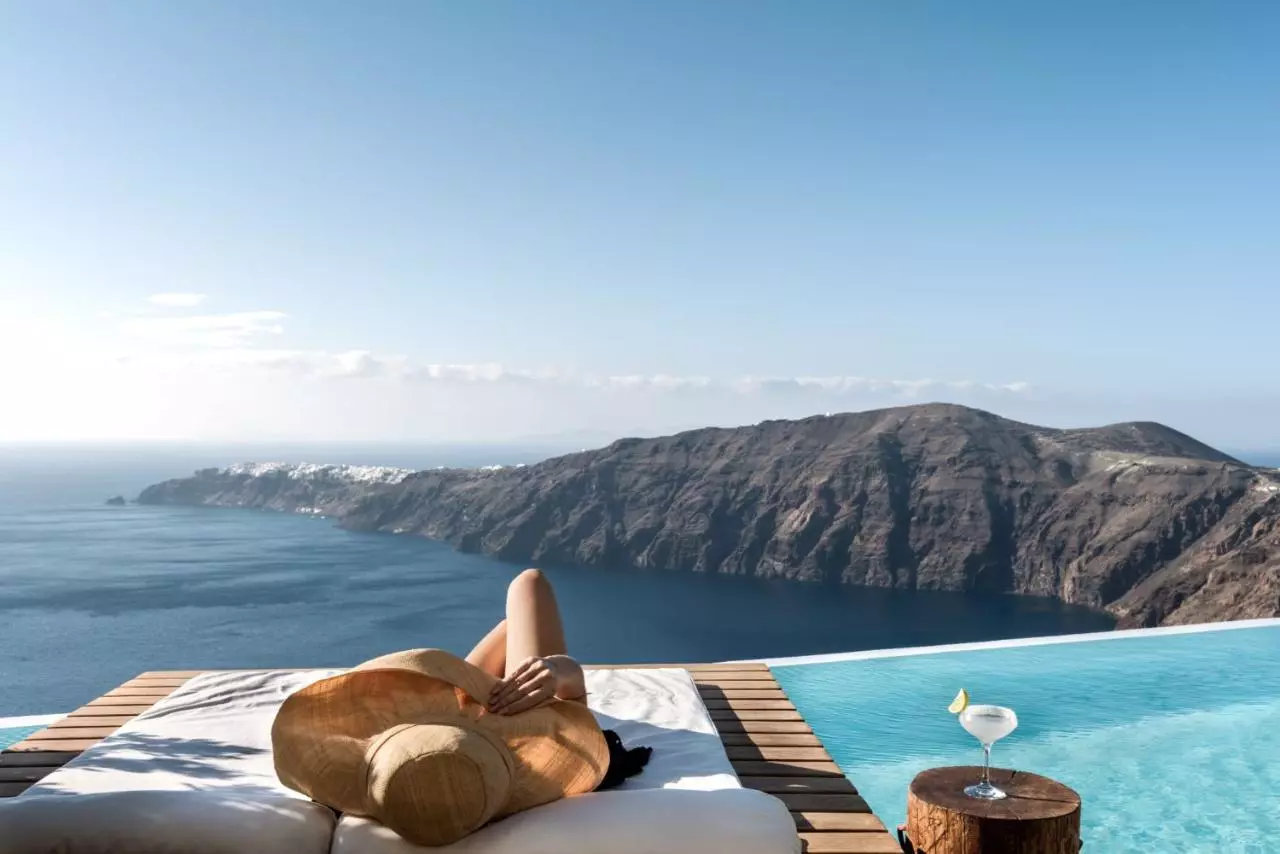 hôtel santorin avec piscine privée